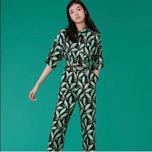 DVF short sleeve jumpsuit